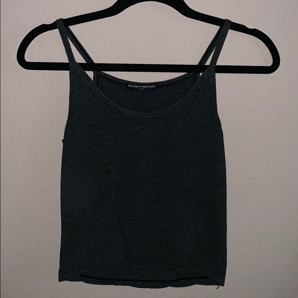 Charcoal gray Brandy Melville tank top